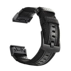 Killer Deals Quick Fit 20MM Nota Nylon Durable Sweatproof Watch Band Strap For Garmin Fenix 5S - Black - Strap Only Watch Excluded