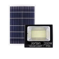 200W Solar Flood Lamp & Solar Panel With Remote Control Jortan