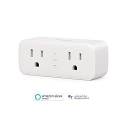 Koogeek Wi-fi Enabled 2 In 1 Smart Plug Compatible With Alexa And Google Assistant Remote Control From Anywhere Voice Control Timer No Hub Required