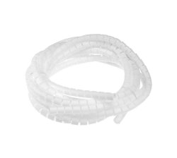Astrum CO010 9MM Transparent Spiral Cable Organizer - 1 Meter - White