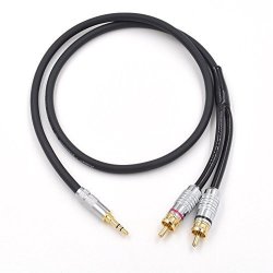 Monster Prolink Standard 100 Audio Cable Stereo 3.5MM To 2RCA -2M 6 Feet Hi-fi For Audiophile Headphone MP3 Cd PC