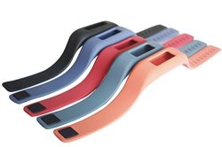 Silicon Mdw Wristband For Fitbit One - Wear You Fitbit One On Wrist In Style 5 Pack Business Color