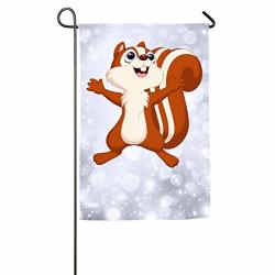 Foookl Happy Little Squirrel Home Family Party Flag 100 Hipster Welcomes The Banner Garden Flags