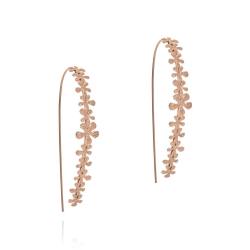 Blossom French Wire Earrings - 18KT Rose Gold Vermeil