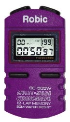 Robic SC-505W 12 Memory Stopwatch Purple