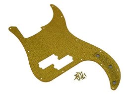 Kaish 13 Hole Precision Bass Pickguard Pb P Bass Scratch Plate Fits Usa mexican Fender Precision Bass Gold Sparkle