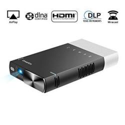 Vamvo Ultra MINI Portable Projector 1080P HD LED Rechargeable Pico Projector With HDMI USB Tf And Micro Sd Supports Iphone Android Laptop PC Audio