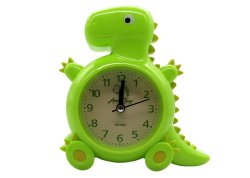 Kids Exquisite Dinosaur Quartz Analog Alarm Clock Green