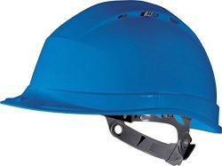 Venitex Mens Delta Plus Quartz 1 Ventilated Hard Hat Safety Helmet Blue