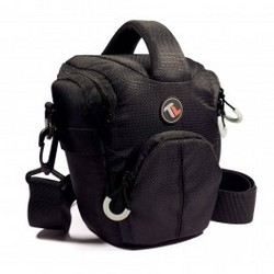 Tuff-Luv Black Expo-1 Compact Water Resistant Top-loader Outdoor Adventure Camera Bag