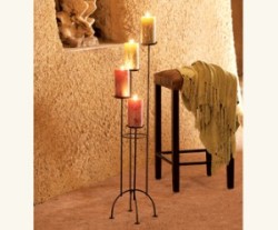 Wrought Iron Candle Holder Floor Standing