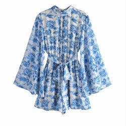 Blue Kimono Like Dress