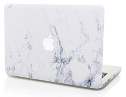 Kec Macbook Pro Retina 15 Inch Case 2015 Plastic Hard Shell Cover A1398 White Marble