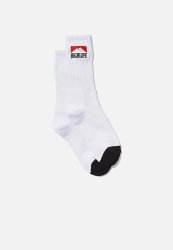 Retro Ribbed Socks - Highlife White