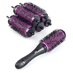 Xcellent Global Brush Set With Detachable Barrels Round Styling Tool 6 Barrels 1 Handle Small Medium Large BT023 By Xcellent Global