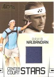 David Nalbandian - Ace 06 "center Court Stars" - Rare "blue Jersey Memorabilia" Card Cc5
