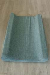 Sage Washed Cotton Changing Mat Cover - Changing Mat Cover & Inner