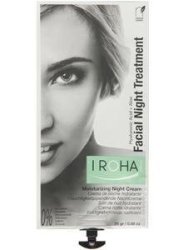 Iroha Daily Facial Care Cream Night Treatment Moisturizing Aloe Vera + Ha 45 Uses
