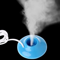 SYlive MINI USB Donut Humidifier Air Purifier Aroma Diffuser Home Office Car Portable - Blue