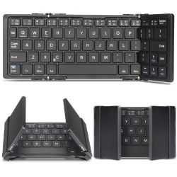 Tripple Foldable Keyboard For Ios Android Windows - Black