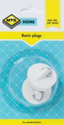 Home Basin Plug White 2 Piece
