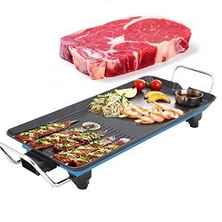 Disumos Barbeque Grill 1500W Electric Bbq Grill Korean Smokeless Barbecue Cooking Stove Teppanyaki Non-stick Hotplate
