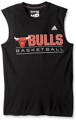 Adidas Nba Chicago Bulls Adult Men Ball Out Climalite Ultimate Sleeveless Tee Large Black
