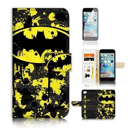 For Iphone 6 Plus 5.5' Iphone 6S Plus 5.5' Flip Wallet Case Cover And Screen Protector Bundle A6240 Batman