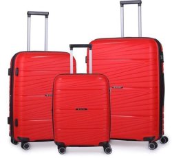 Pierre cardin signature spinner discount four piece luggage set