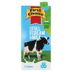First Choice Long Life Full Cream Milk 1L