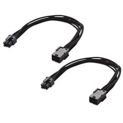 Cable Matters 2-PACK 6 Pin Pcie Extension Cable 10 Inches Pcie To Pcie Power Extension