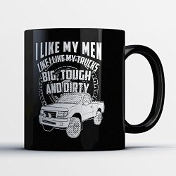 Off Road Truck Coffee Mug - Big Tough And Dirty - Funny 11 Oz Black Ceramic Tea Cup - Cute And Humerous Off Road