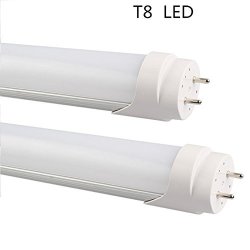 25 Pack T8 LED Light Tube 2FT 9W 48PC LED 3000K Yellow 2000 Lumen LED Milky White Cover Ul Dlc Plug 2 Surface Connections 50.000 HOURS3 Years Warranty