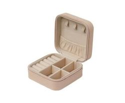 Faux Leather Jewellery Organiser Pink
