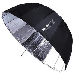 Premio Reflective Umbrella 120M Silver black