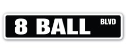 8 Ball Street Sign Billiards Pool Cue Pooltable Darts