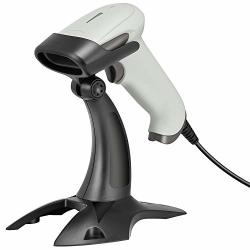 2D Wired Imager Barcode Scanner With Stand USB Qr Code Scanner Data Matrix PDF417 Scanner Reader For Mobile Payment Computer phone Screen Compatible With Windows