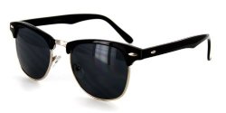 Retro Sun Sunglasses With Vintage Frames And Dark Tint For Modern Stylish Men And Women Black silver 52