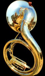Original Brass Finish Bbb Zweiss Sousaphone-tuba - Giant 24-inch Full-size Full-brass Construction