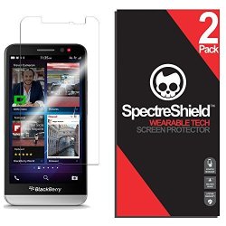 2-PACK Screen Protector Compatible With Blackberry Z30 By Spectre Shield Wearable Tech Flexible Full Coverage Invisible HD Clear Anti-bubble Anti-scratch
