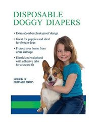 Disposable Doggie Diapers Dog Diaper Absorbant Sanitary - Bulk Packs Available MINI 30 Pack