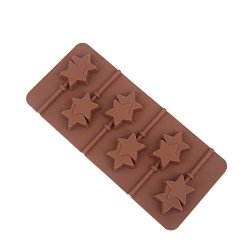 Crazy Egg Silicone Hard Candy Lollipop Molds With Sticks Diy 3D Chocolate Fondant Mould For Cake Decorations Star