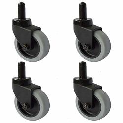 Black/gray Replacement Non-marking Plate Caster RCP1011L2 4quot; 
