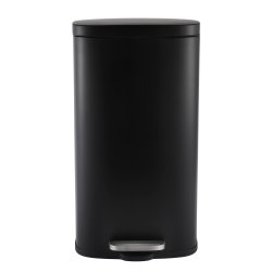 Modena 5L + 30L Rectangle Steel Pedal Bin Combo Set - Black