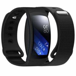 Linkshare Compatible Gear Fit 2 Pro fit 2 Band Replacement Silicone Accessories Strap Samsung Gear Fit 2 Pro SM-R365 GEAR Fit 2 SM-R360 Smartwatch Black