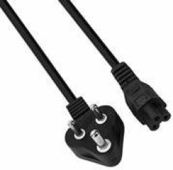 Unique Standard Clover Leaf Power Cable – 1.5 Metre Length Standard Laptop Power Cable With 3-PRONG Standard Plug On One End And The Clover