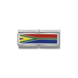 Classic South Africa Flag Double Link