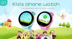 Ameter G7 Gps Tracker Kids Smartwatch 2G Network Only Anti-lost Sos Navigation Social Children Watch Phone With Wifi Pink