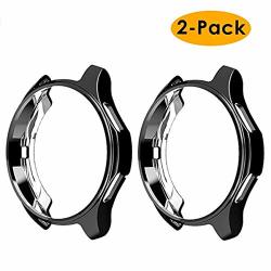 2 Pack Case For Samsung Gear S3 Frontier Haojavo Soft Tpu Plated Protective Bumper Shell Protector For Samsung Gear S3 Frontier classical & Galaxy Watch