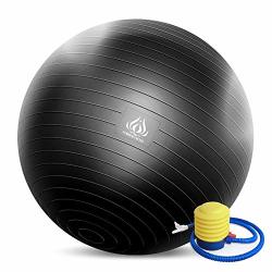 Forbidden Road Exercise Yoga Ball 4 Sizes 4 Colors 200 Lbs Anti-burst Slip-resistant Yoga Balance Stability Swiss Ball For Fitness Exercise With Free Air